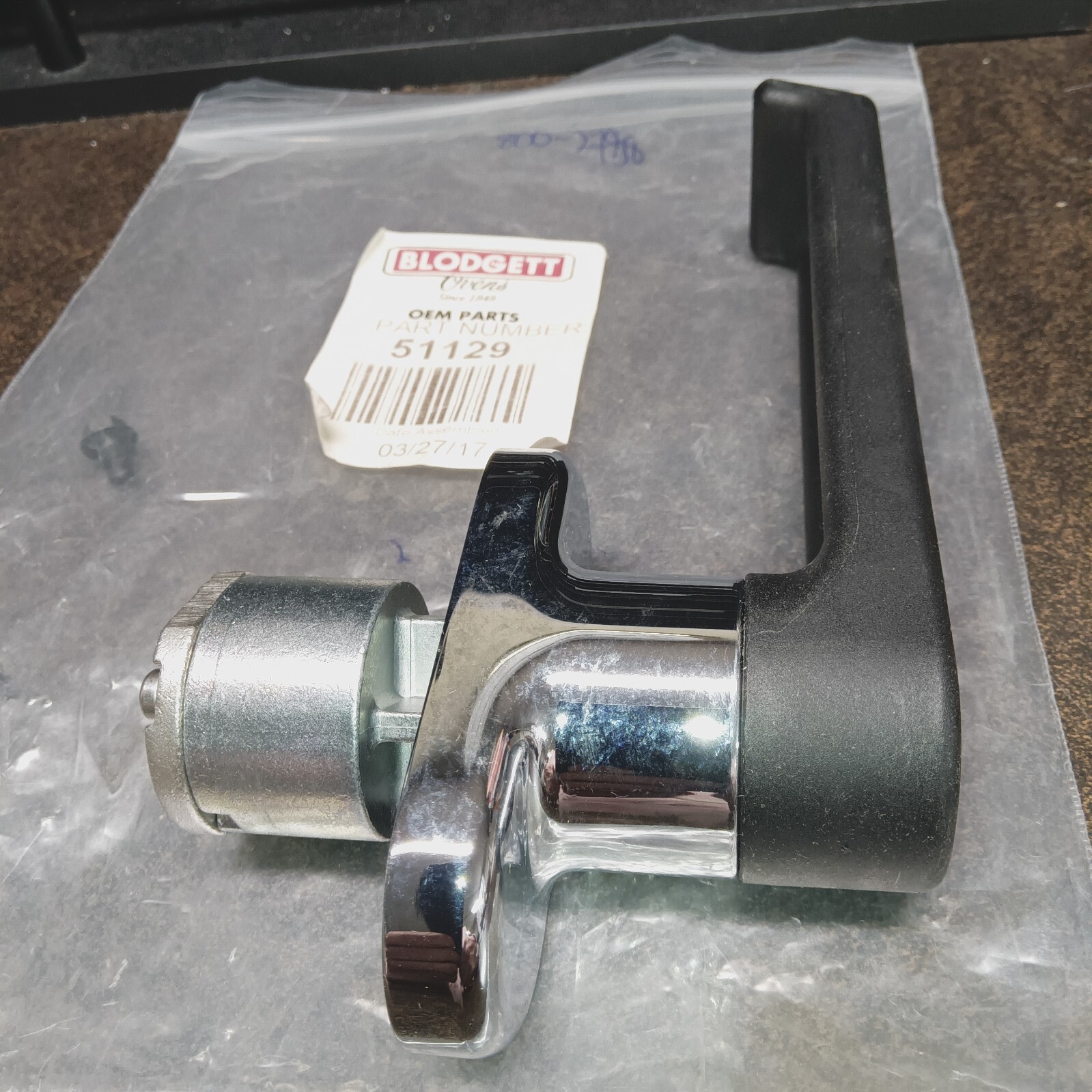 Blodgett 51129 Door Handle With Screws New OEM part Free shipping