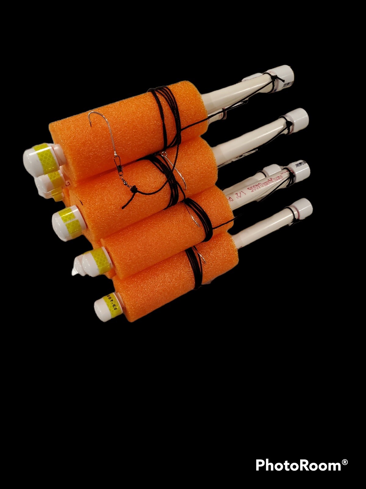 Cajun Catfish Noodle fishing Jugs Orange lot of 10 “Weighted"