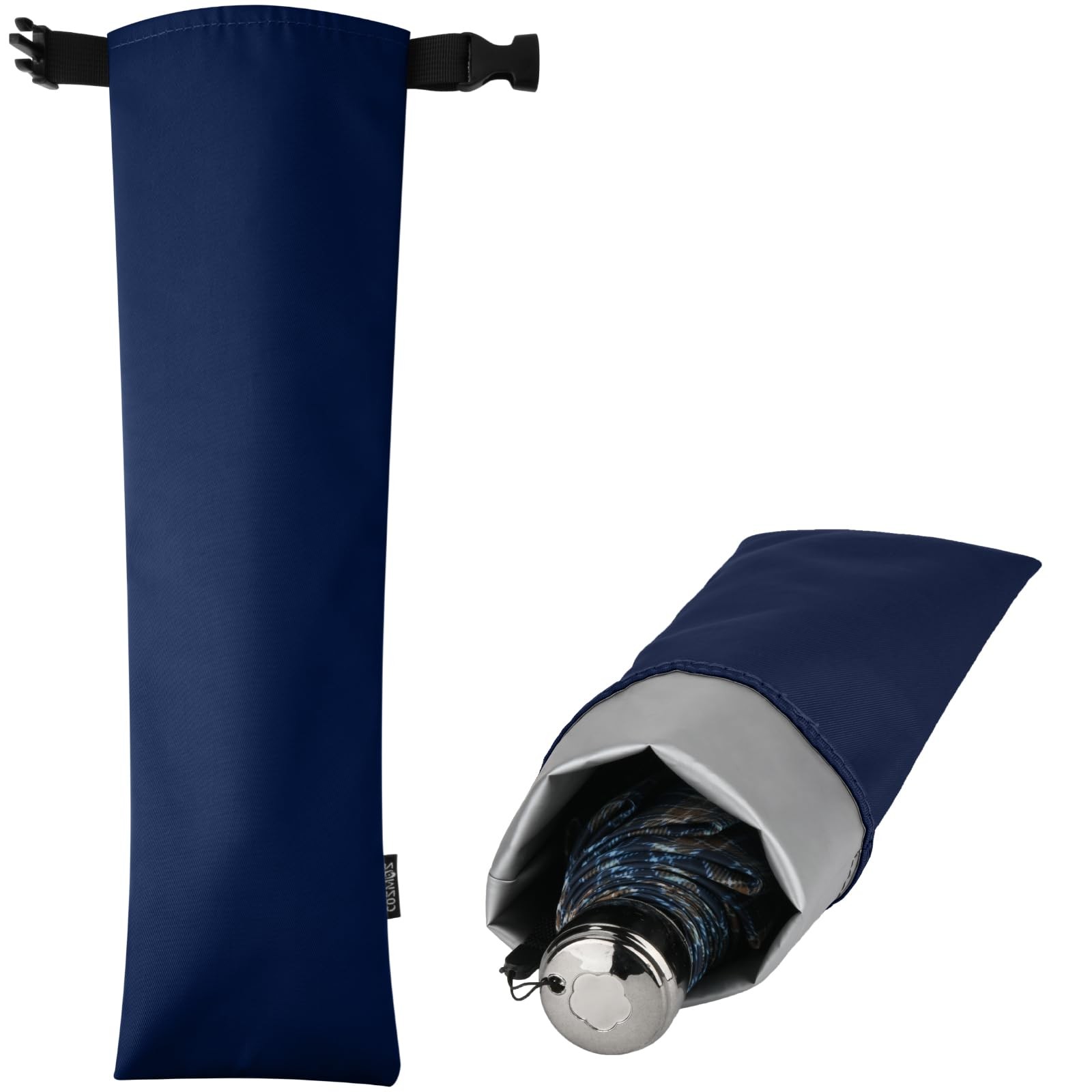 Cosmos 1 Pc Umbrella Bag Waterproof Travel 17 inches x 5 inches, Blue