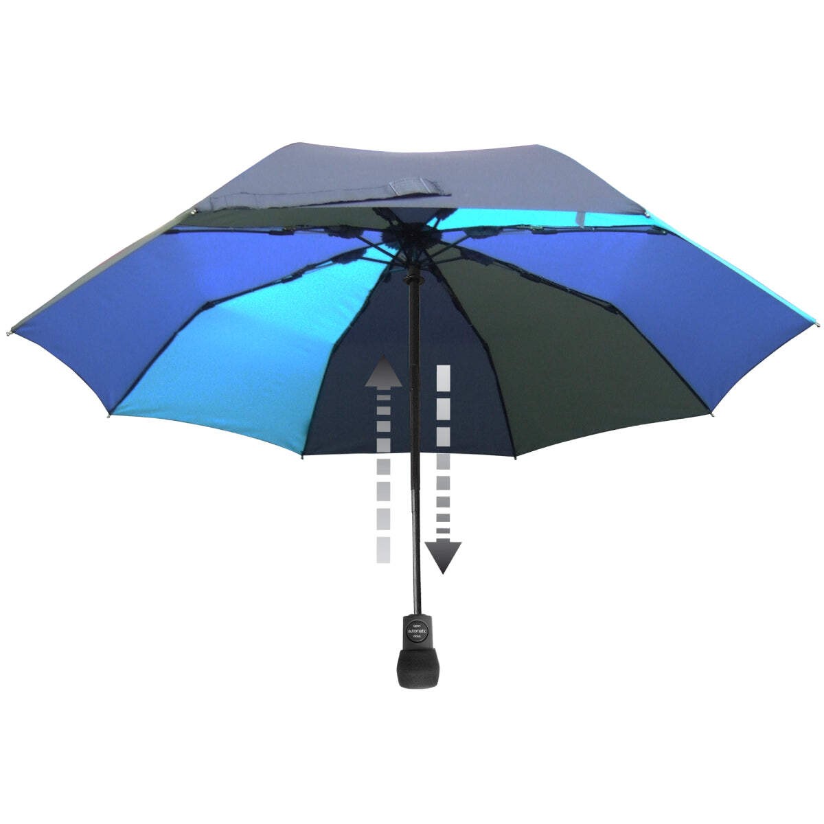 EuroSCHIRM Light Trek Automatic Umbrella (Multi Blue Panels) Trekking Hiking