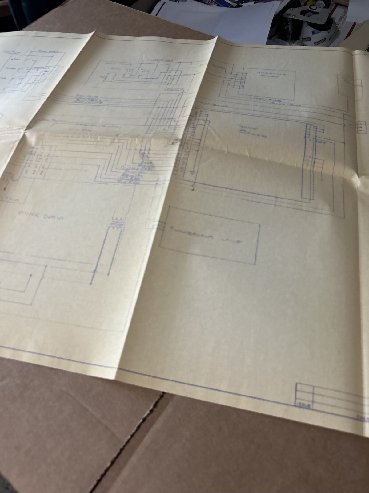 original Intruder Cabinet Wiring Schematic video game  arcade   game manual