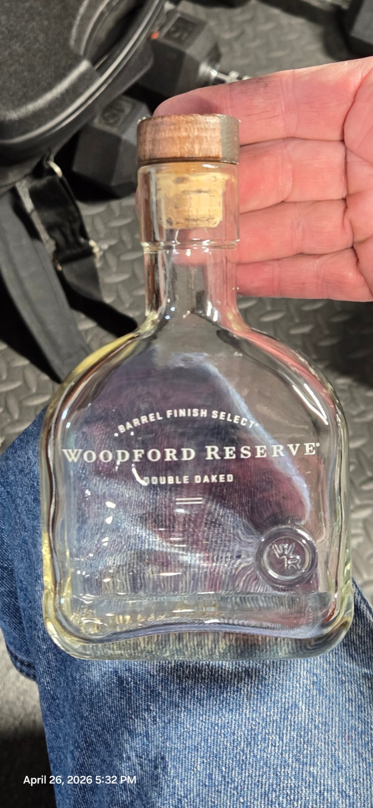 Woodford Reserve "Double Oaked" 375L EMPTY Bottle.