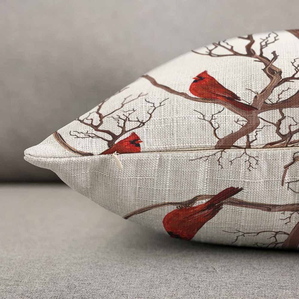 TKS MITLAN Beautiful Red Birds 20" x 12" (Pack of 1),