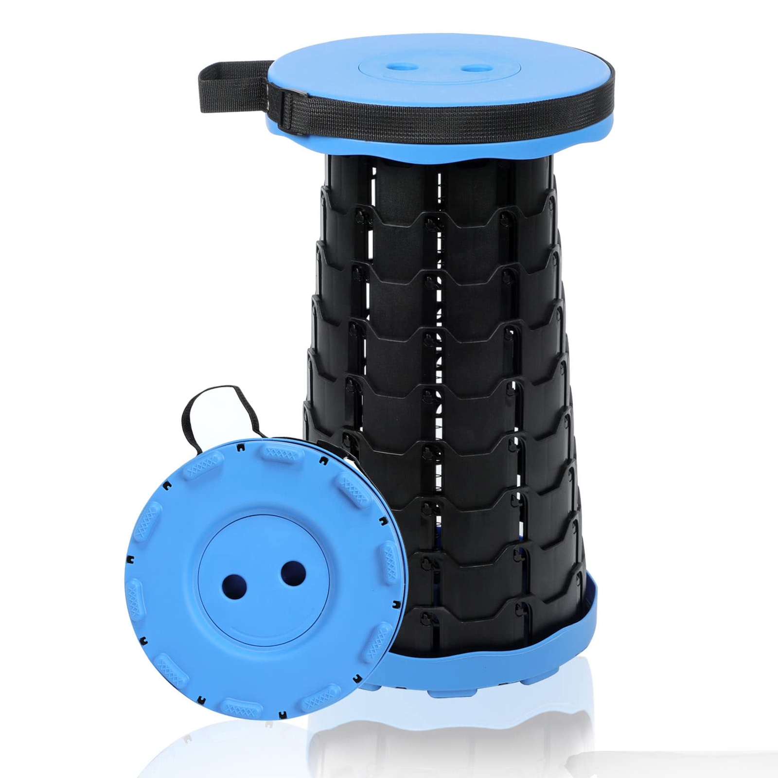 Folding Stools for Adults Portable Telescoping Stool Collapsible Stools Fold...