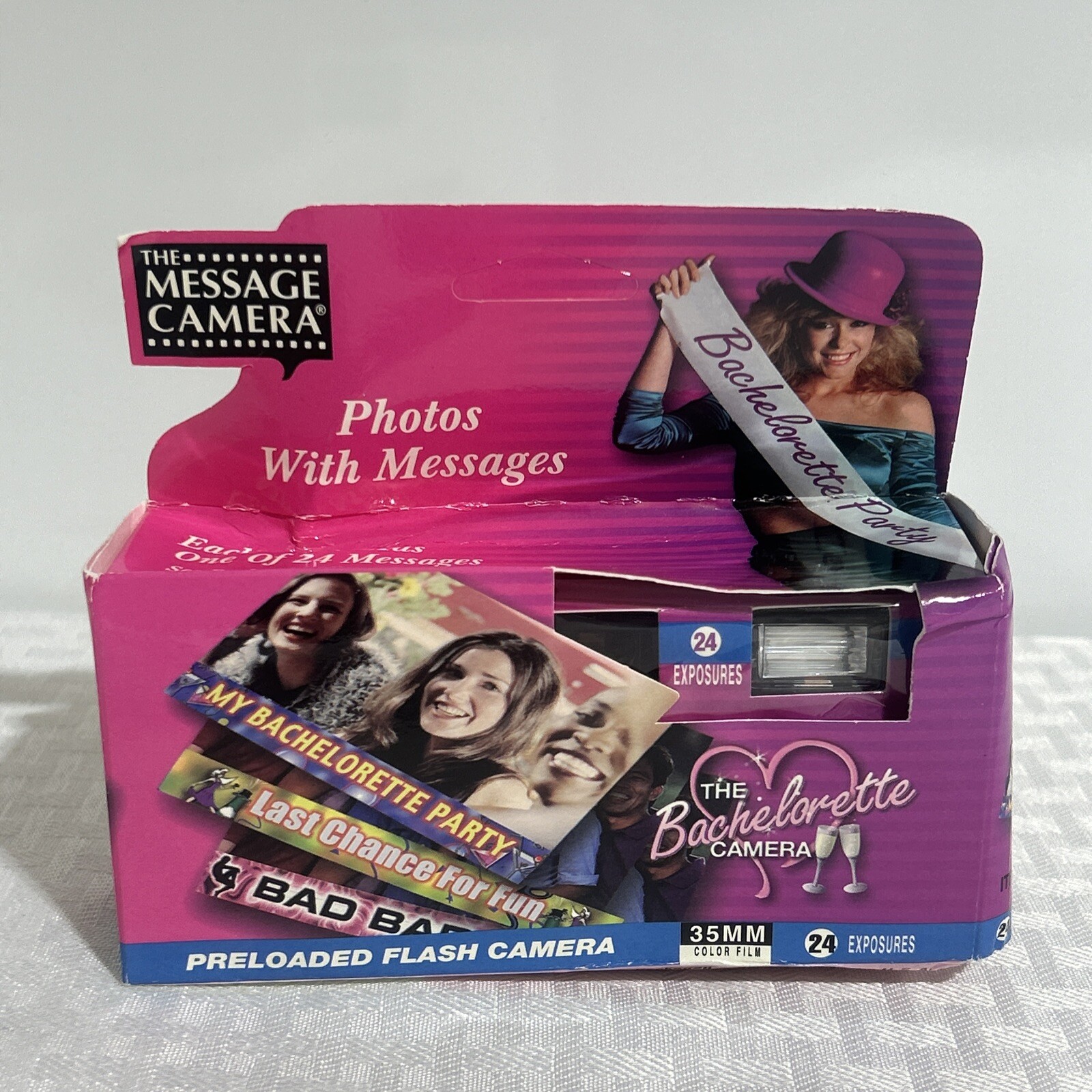 NOS BACHELORETTE PARTY Message Camera One-Time use camera 24 MESSAGES/EXPOSURES