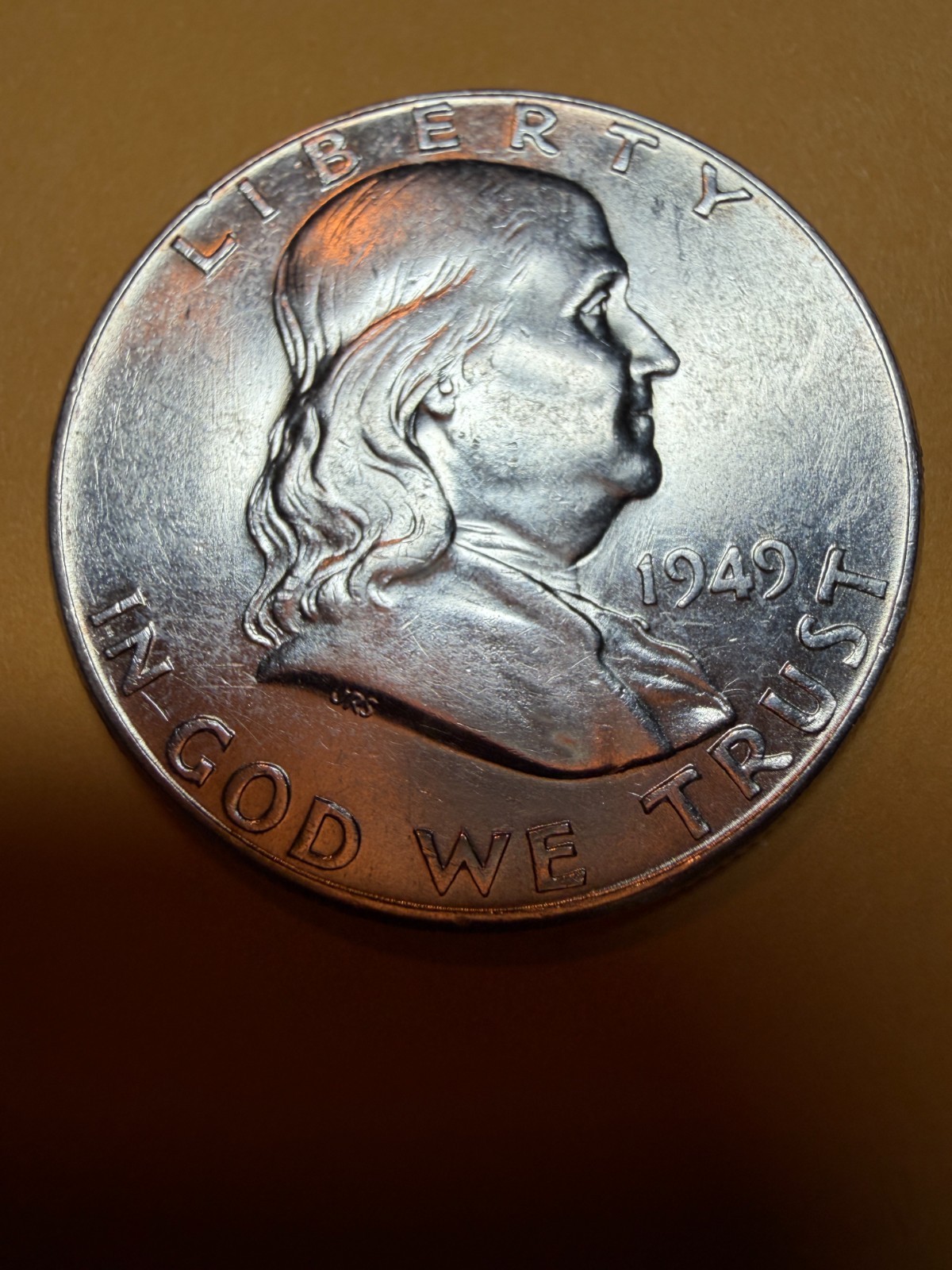 1949-P 50C Franklin Silver Half Dollar Gem Bu
