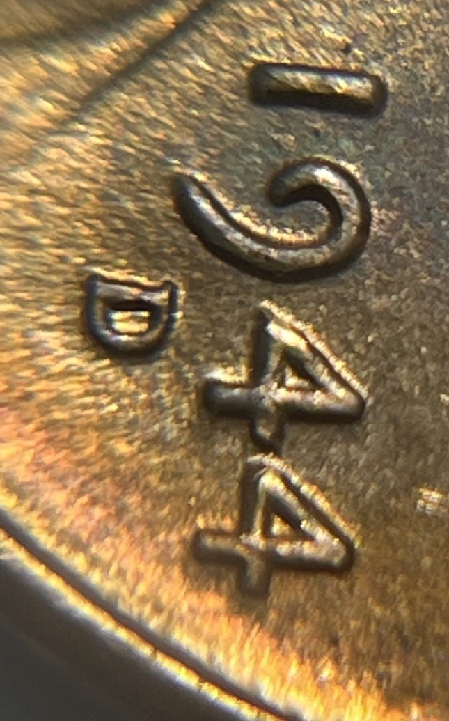 1944 D/D Wheat Penny Errors DDO Die Clash Uncirculated