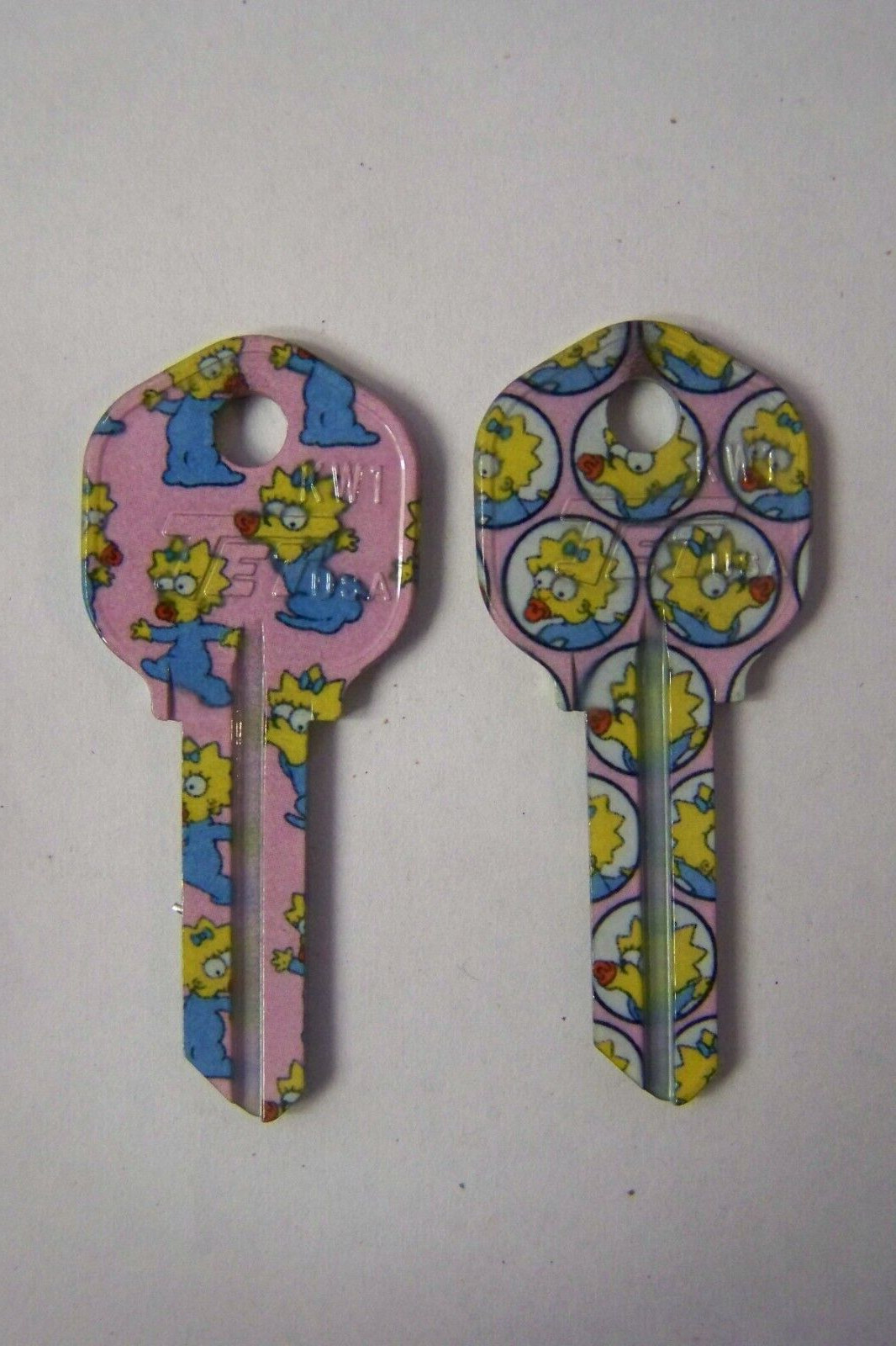 The Simpsons Maggie Kwikset KW1 house key blank  qty 2.