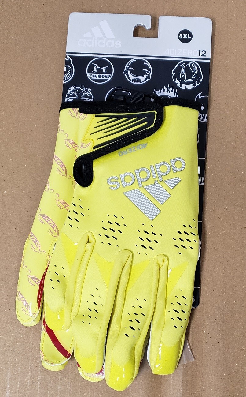Brand New Adidas ADIZERO12 Football Gloves, Size 4XL