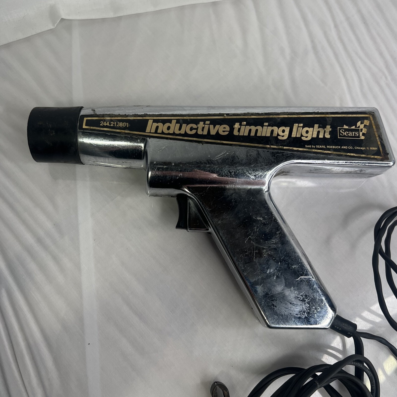 Sears Inductive DC Timing Light 244.213801 Chrome, Untested Sold As Is