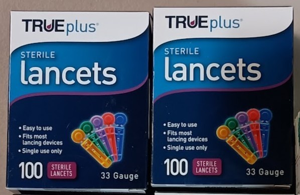 TRUEplus Universal Twist Top 33 Gauge Lancets - 2 Boxes 200 total