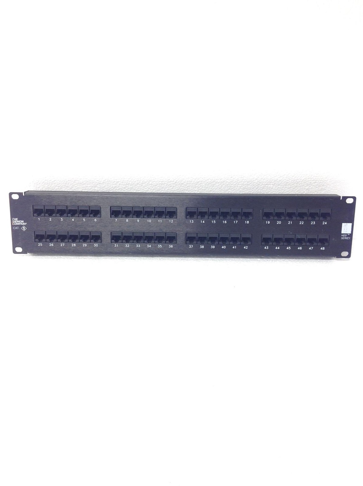 20x SIEMON High Density Cat 5e 48-port Patch Panel HD5-48T4 2RMS T568A WORKING