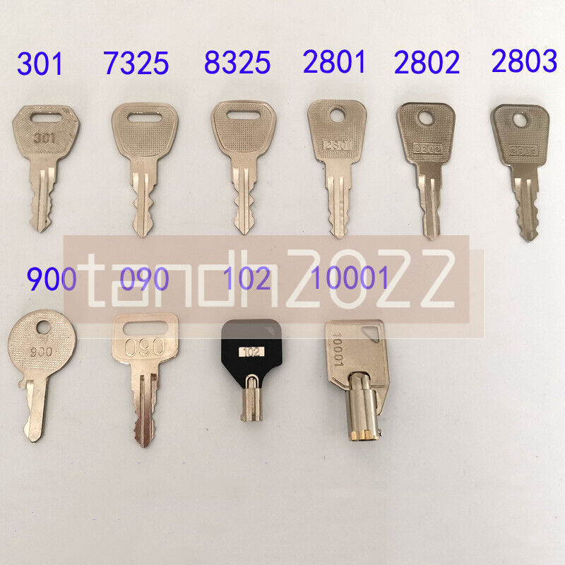 10pcs Elevator Key Set 2801 2802 2803 control Machine Room Key Chain 301 7325