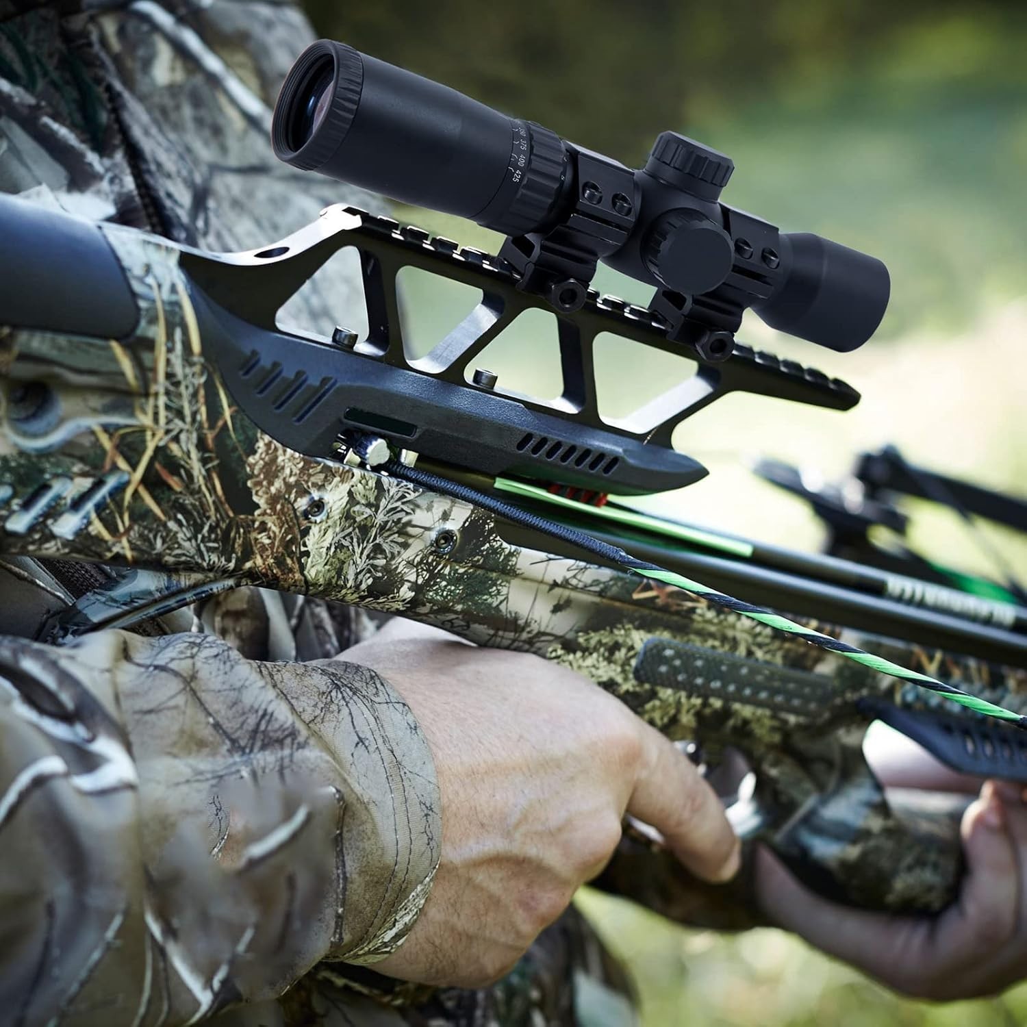 1.5-5x32 Illuminated Crossbow Scope, Ballistic Reticle