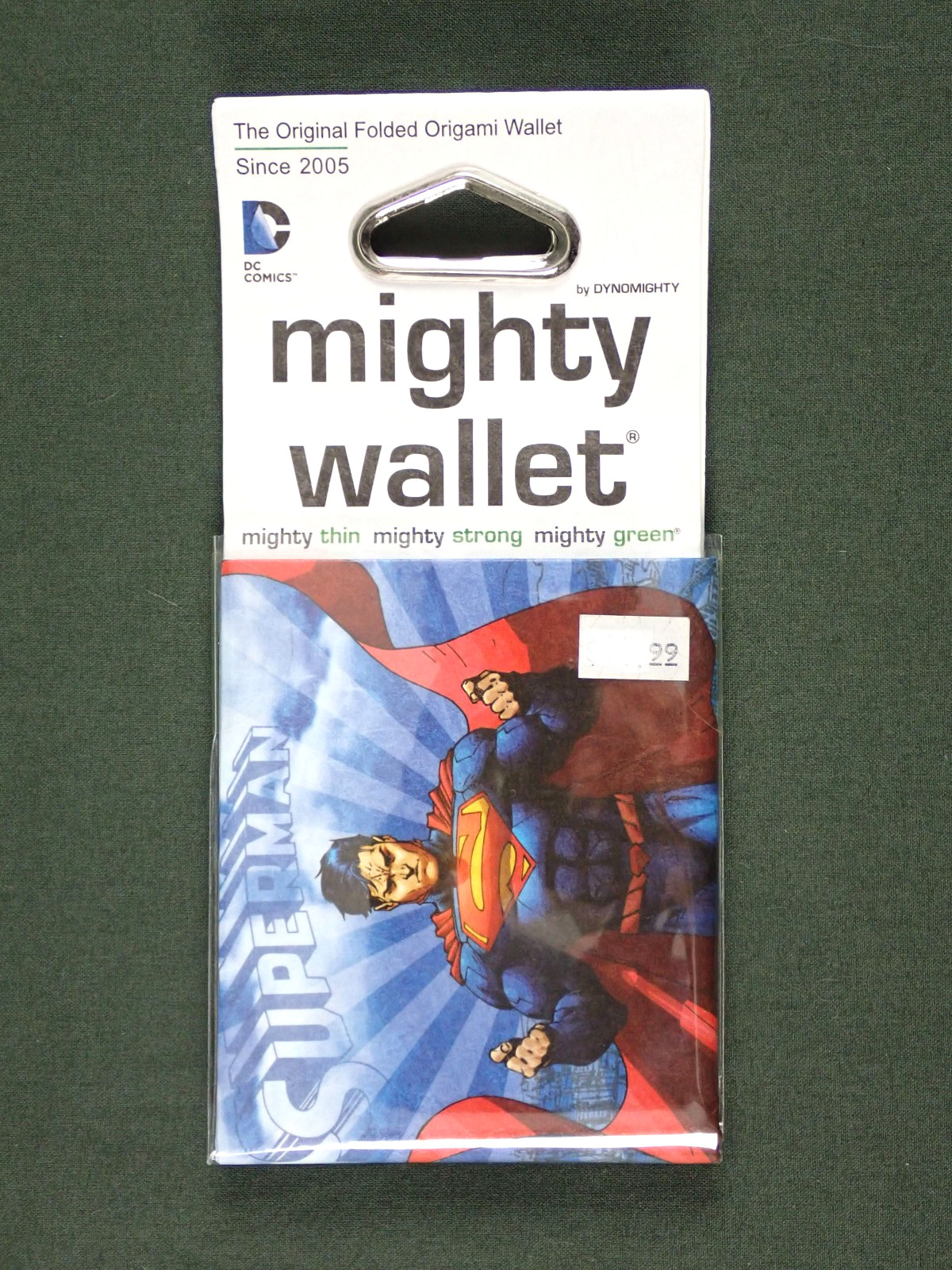 MIGHTY WALLET  DYNOMIGHTY  TYVEK  DC COMICS  SUPERMAN IN FLIGHT