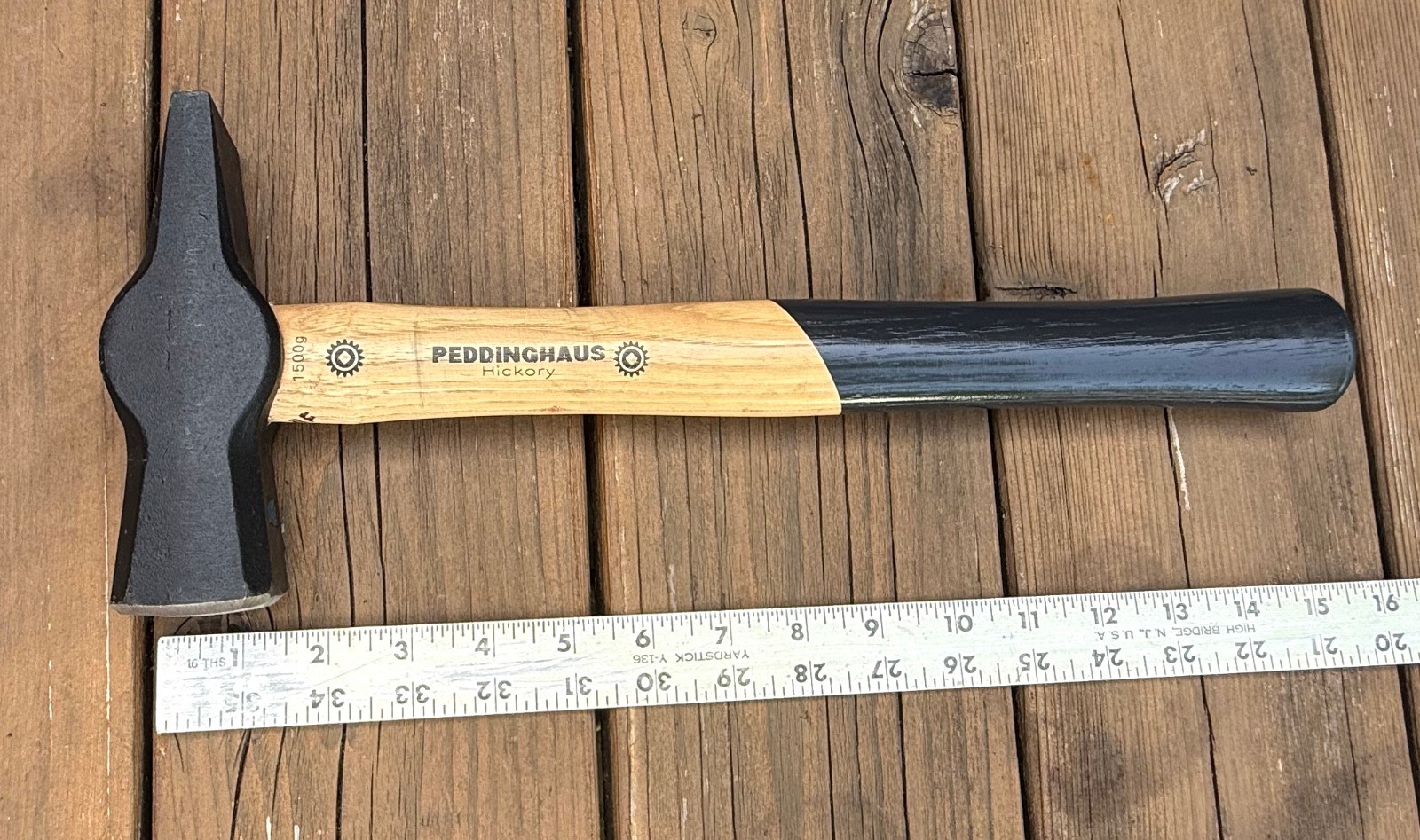Peddinghaus 1500 gram Swedish Pattern Hammer Hickory Handle- Excellent