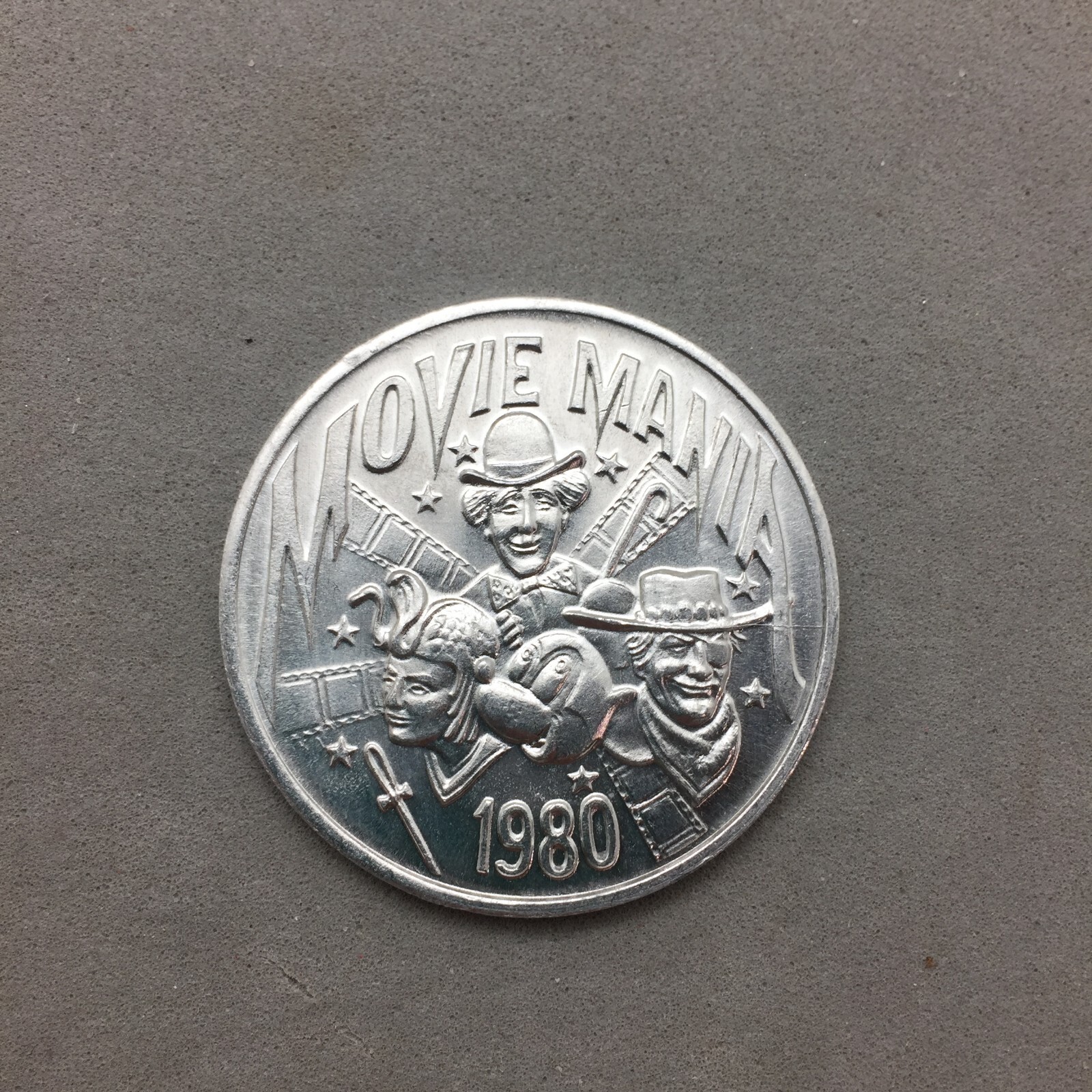 Mardi Gras New Orleans Vintage Aluminum Doubloon Krewe Hestia 1980 Movie Mania