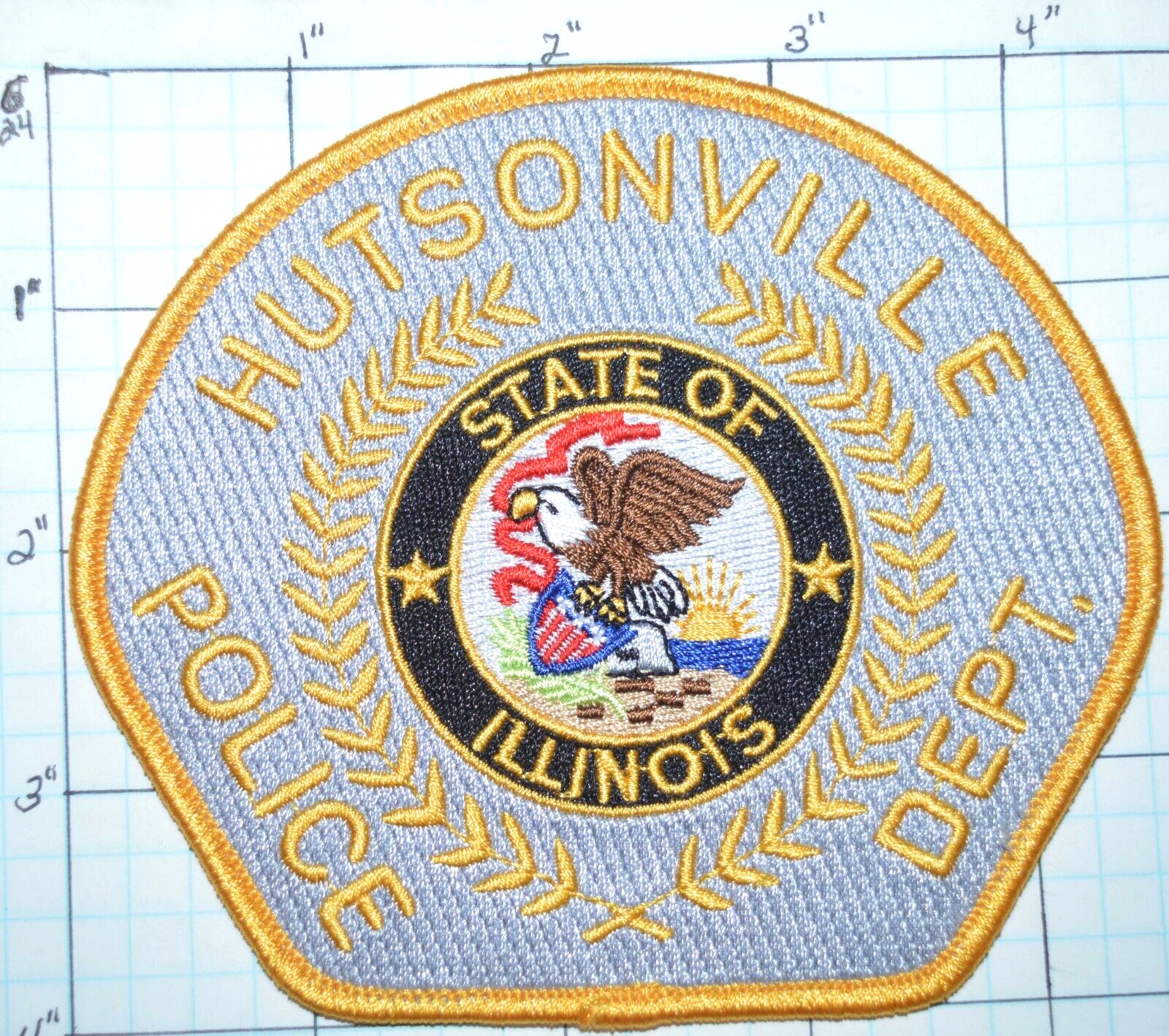 ILLINOIS, HUTSONVILLE POLICE DEPT PATCH