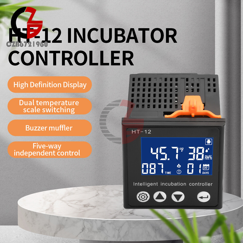 HT-12 LCD Temperature Humidity Controller Smart Incubator Temperature Controller