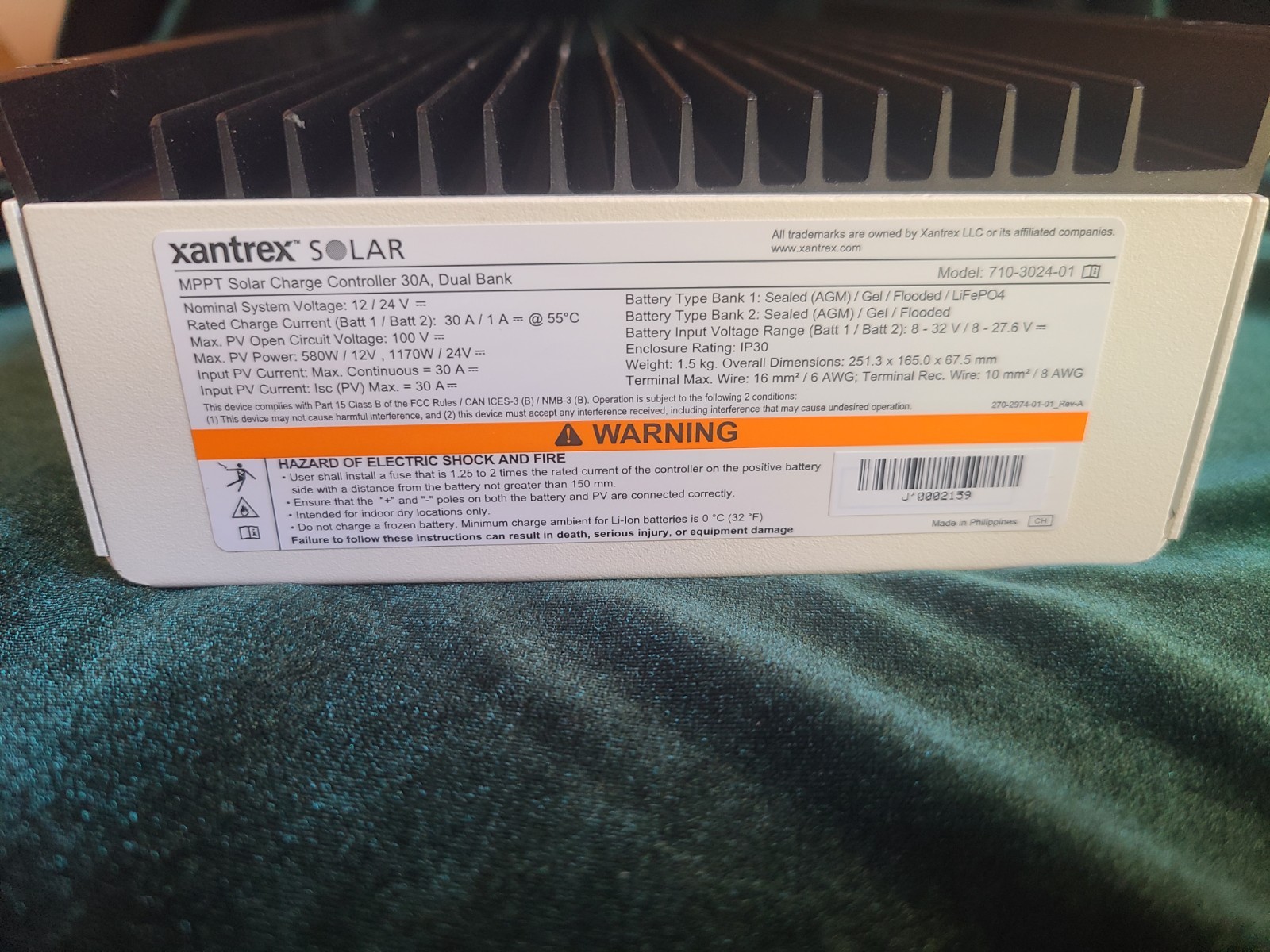 Xantrex 30A MPPT Charge Controller