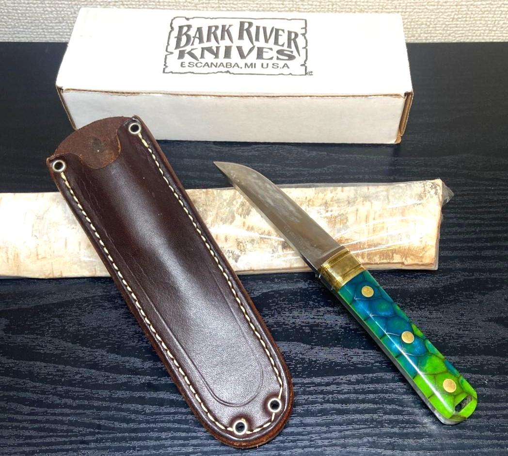 Bark River Kitsune Tanto CPM154 Fixed Blade Knife Rare sharpening marks