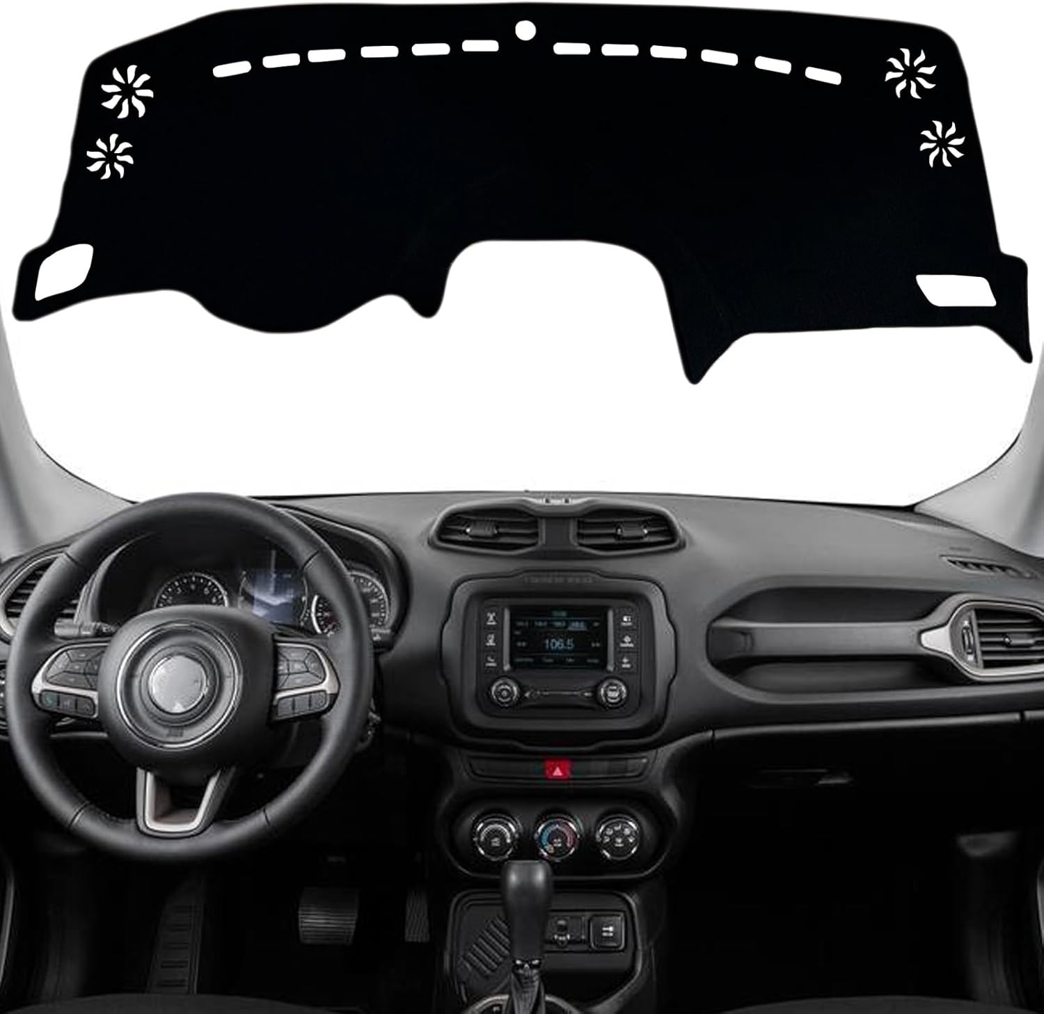 For Jeep Renegade 2015-2023 Accessories Dashboard Cover Dash Mat UV Rays Blocks