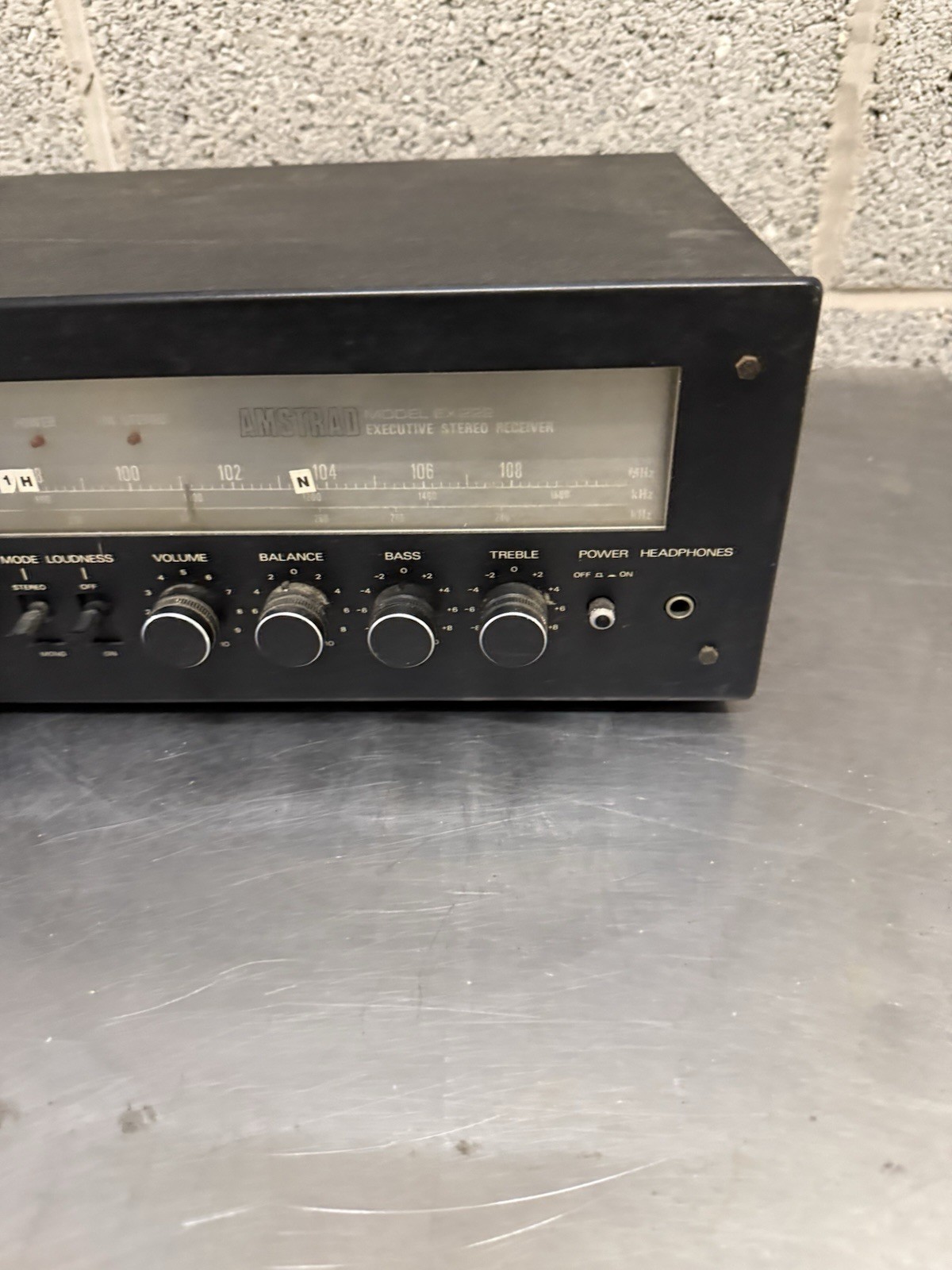Amstrad Model EX222 Executive Stereo Receiver Untested Made In England