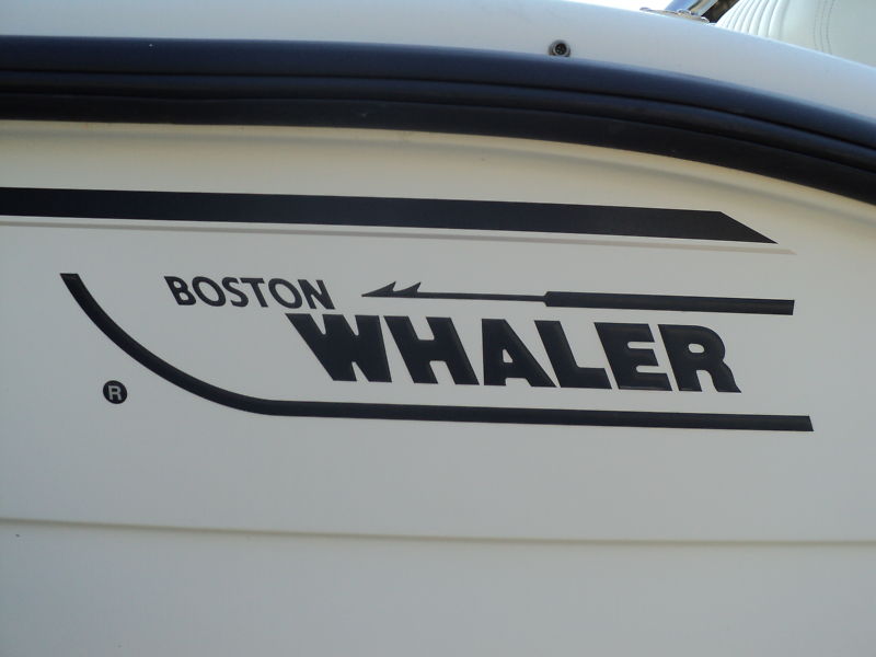 BOSTON WHALER 5.6 X 28" length replacement DECALS fits Outrage Fishing  Boat