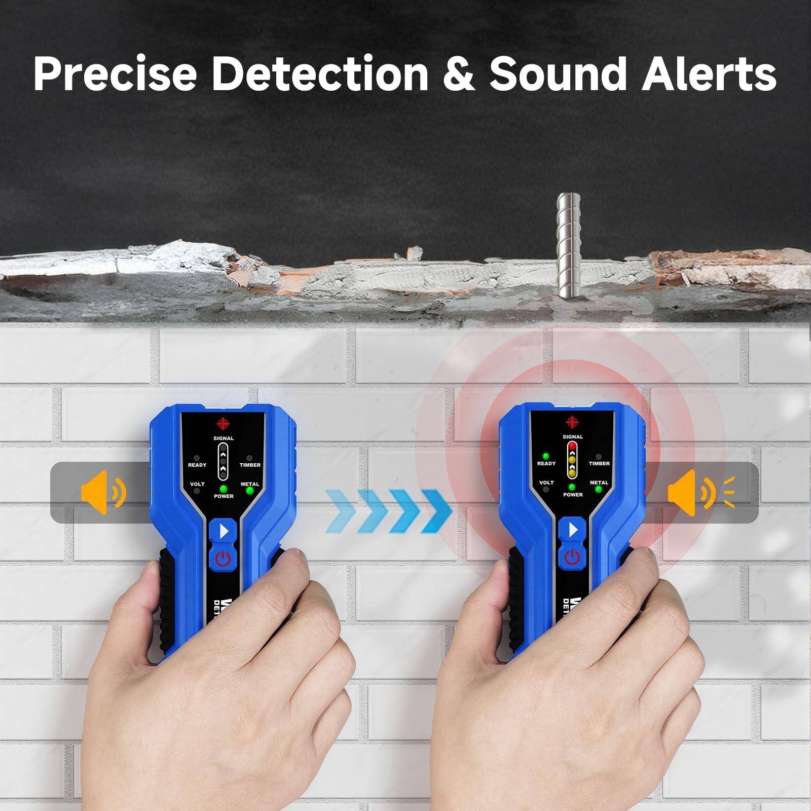 Stud Finder – Electronic Stud Detector with Smart Sensor, 3-in-1 Wall Scanner...