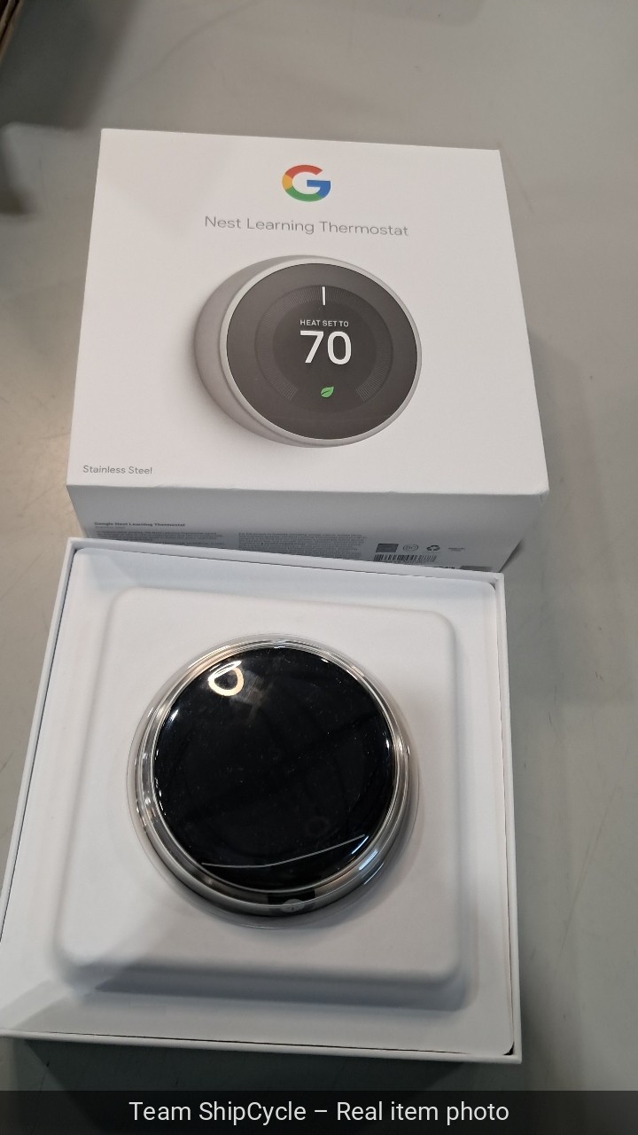 SEALED Google Nest 3rd Generation Learning Thermostat T3007ES Stainless G2U