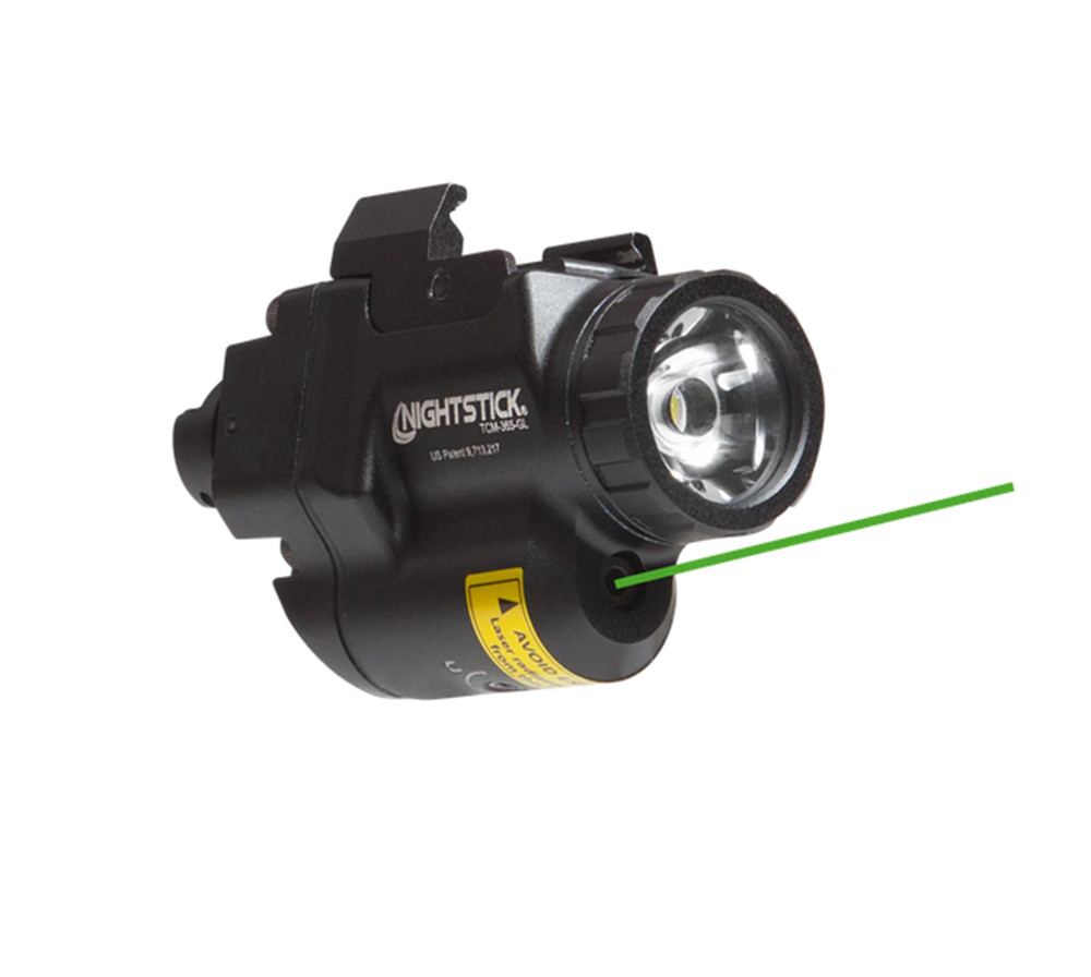 Nightstick Pistol Mounted Light w/ Green Laser Fits SIG P365   TCM-365-GL