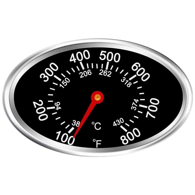 1PC Black Grill Lid Thermometer Heat Indicator Replacement for Master...