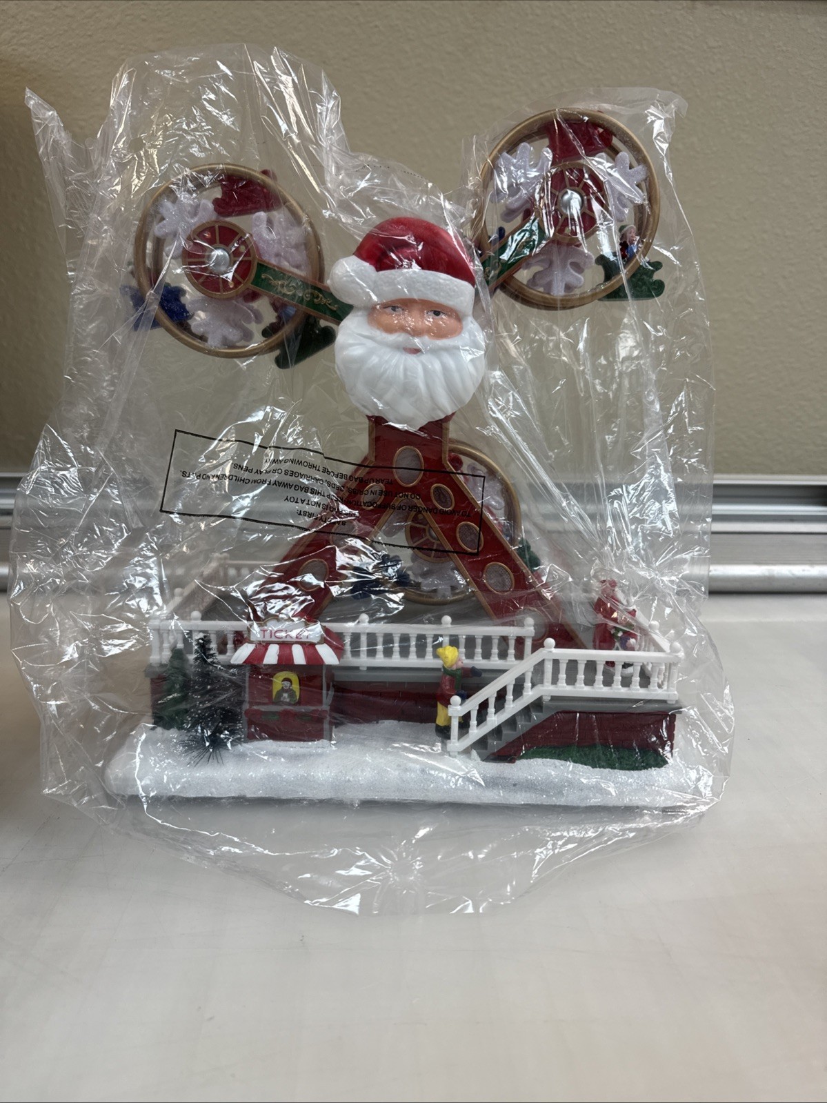 Christmas Ferris Wheel Santa Animated Lighted Holiday Village Decor New