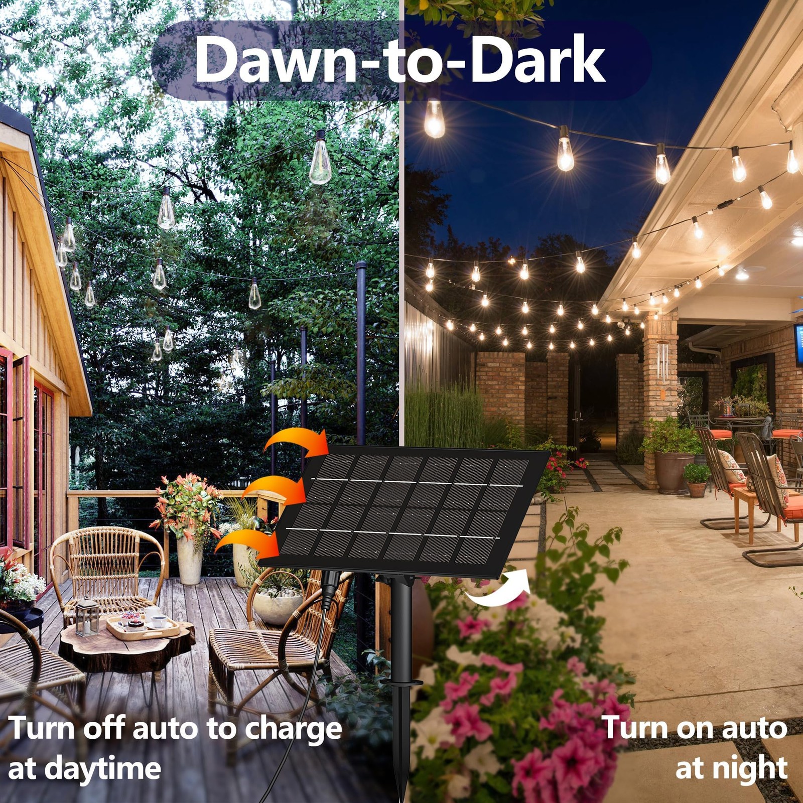 Solar String Lights for Outside 120FT with Remote 8 Lights Mode, Weatherproof...