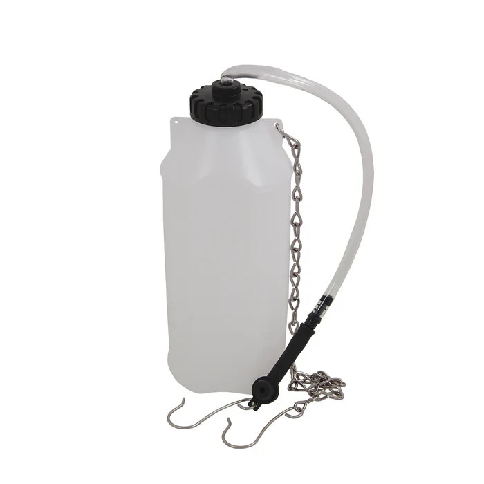 Brake & Clutch Fluid Bleeding Bottle 1 litre with Hanging Chain & Nipple Adaptor
