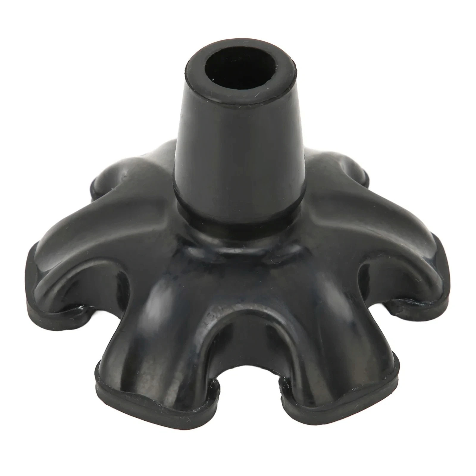 Cane Tip with 6 Support Rubber Foot for Walking Canes 3/4 Inch Shaft Self Stand-