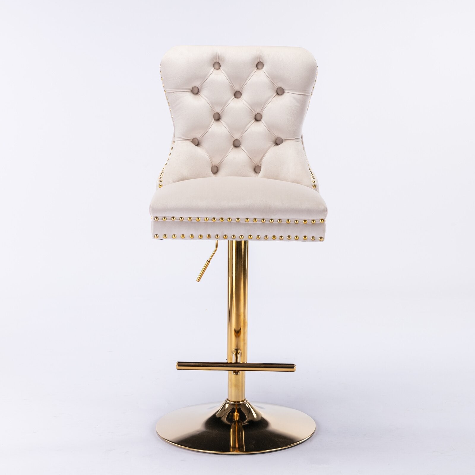 Modern Upholstered Bar Stools with Backs Comfortable Seat Height from 27-35 Inch