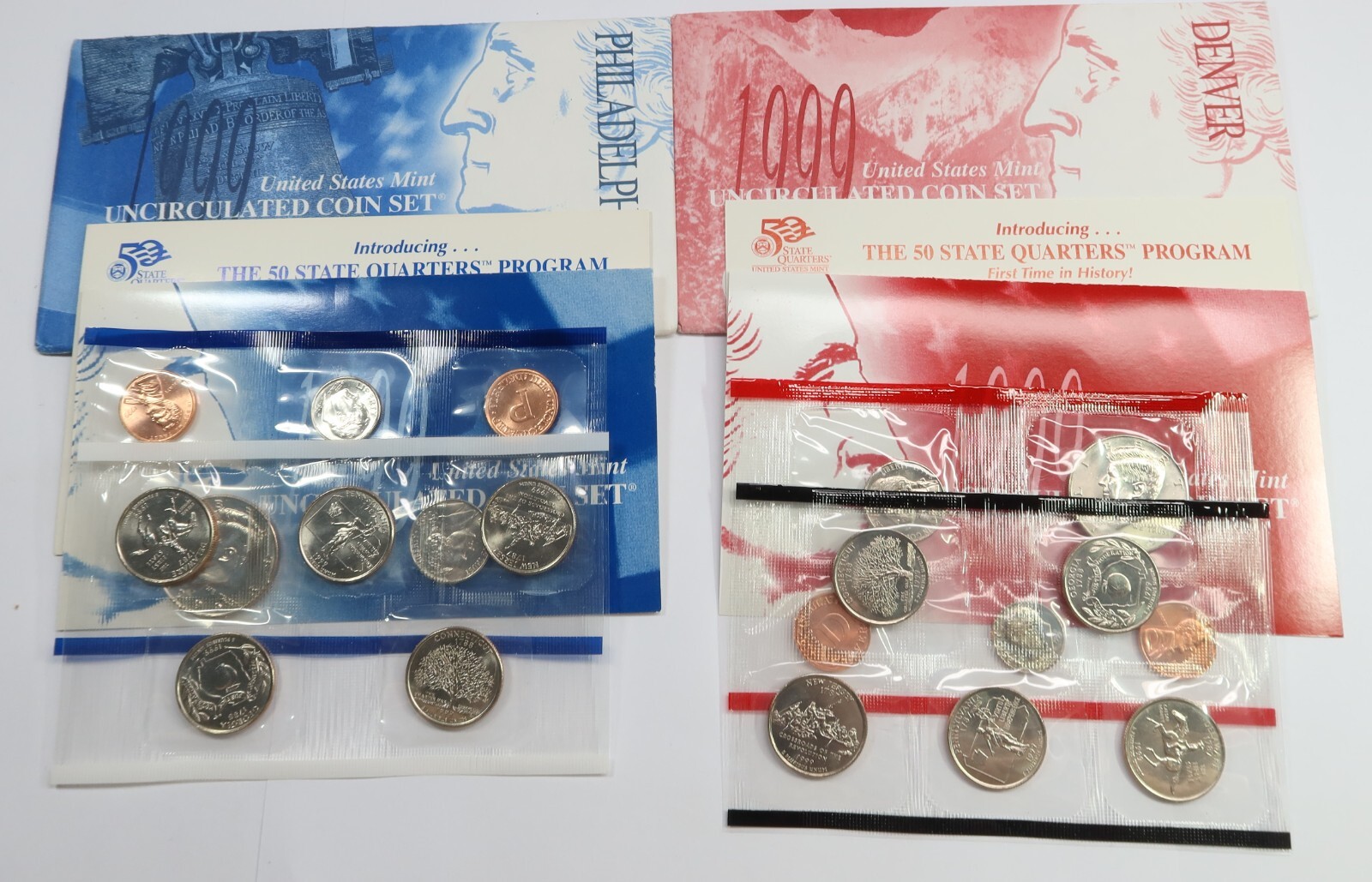 1999 P & D US Mint Uncirculated UNC Clad Complete Coin Set #47033Y