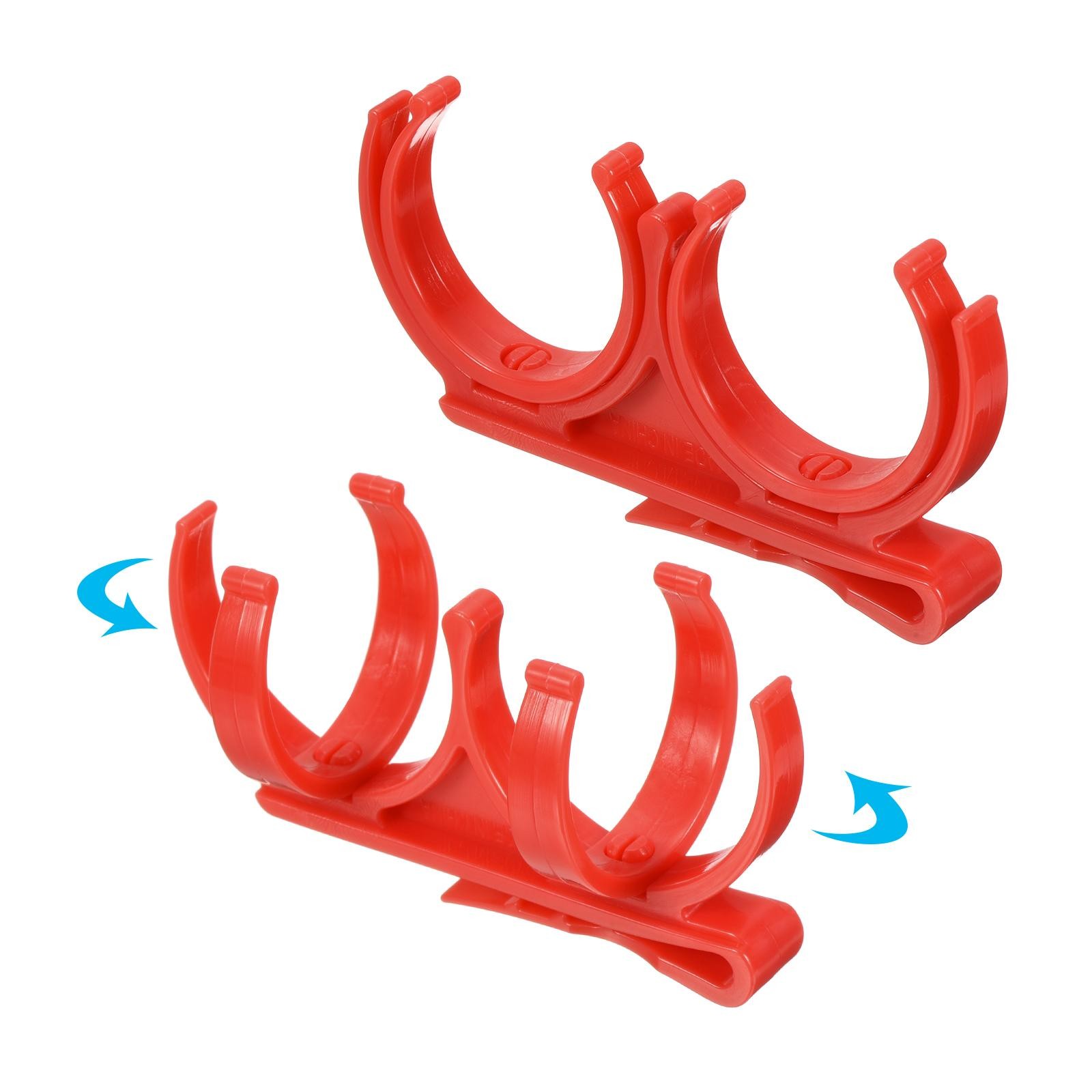 Golf Ball Holder Plastic Foldable Golf Clip for Ball Games Training Red