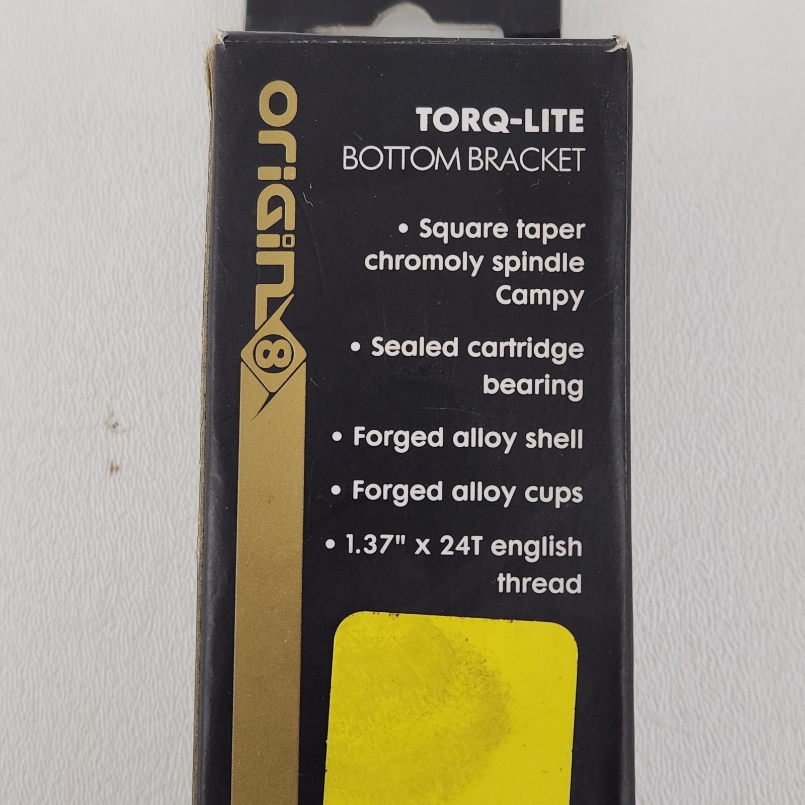 Origin8 TorqLite Square Taper JIS Sealed Bearings BSA 68x118mm Bottom Bracket