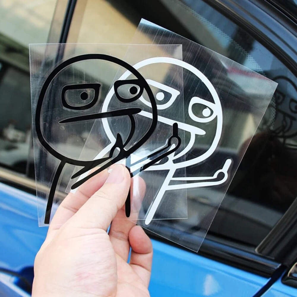 Creative Funny Middle Finger Car Sticker and Universal Exterior Styling Decal