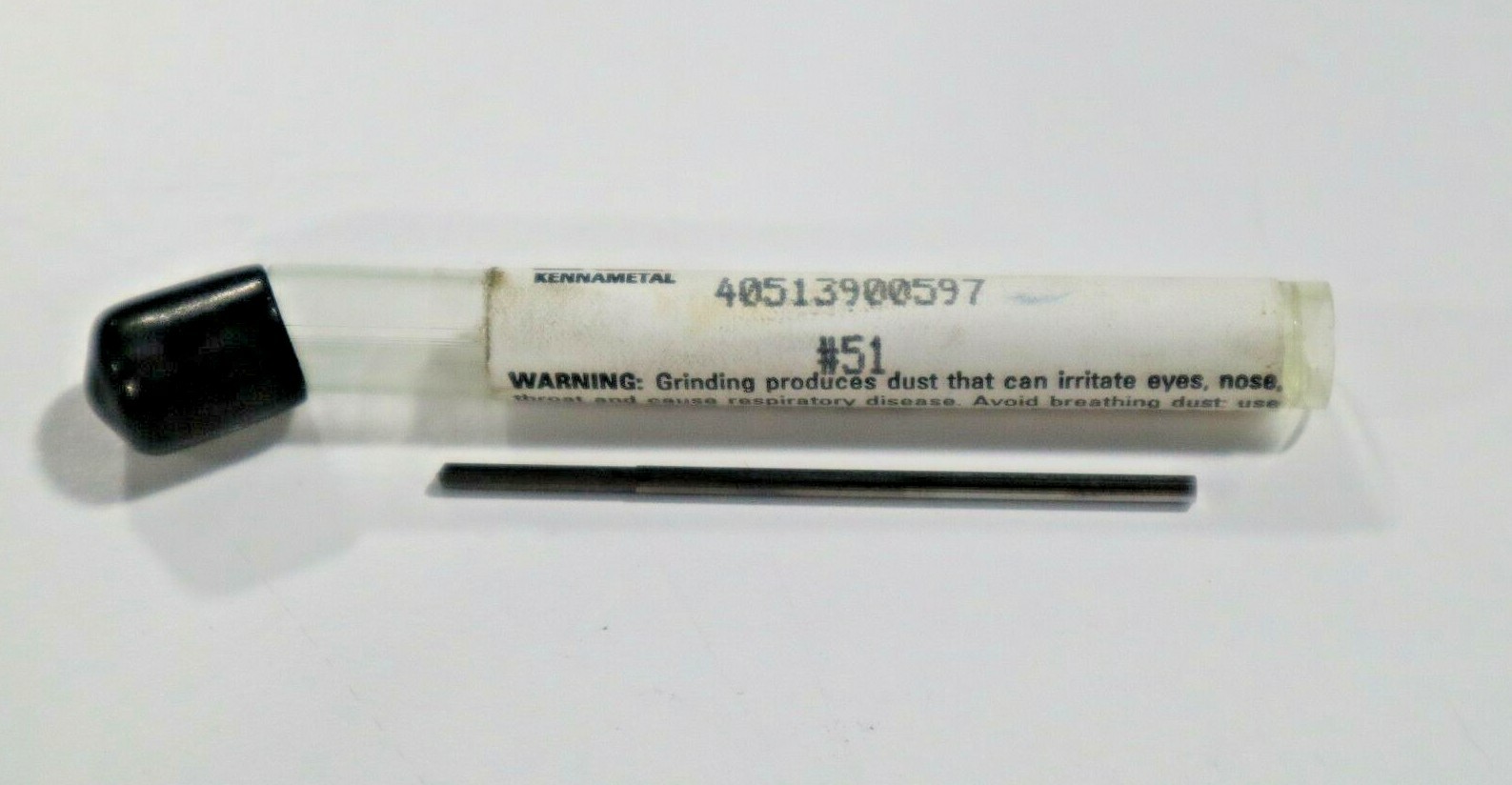 #51 CARBIDE DRILL, 2 FLUTE - KENNAMETAL 40513900597           B367
