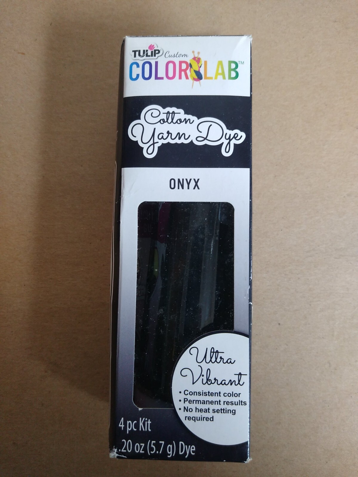 Tulip Color Lab Cotton Yarn Dye - 4oz -Black Ultra Vibrant