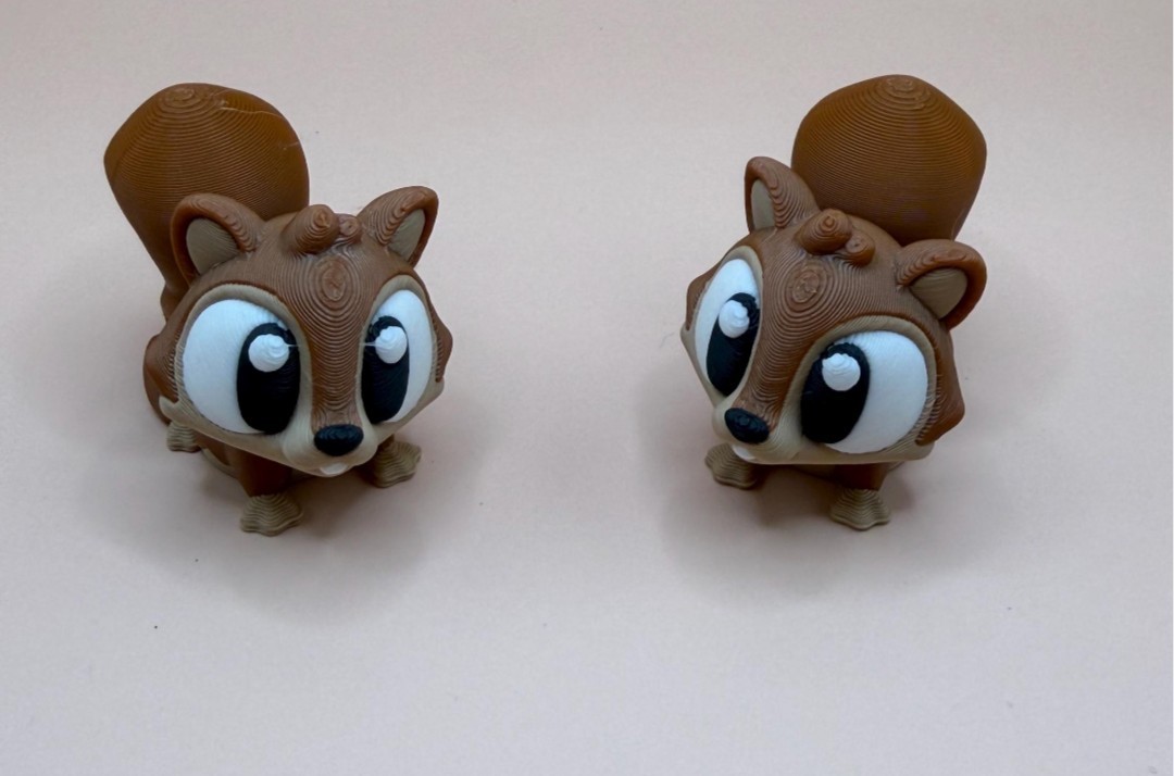 3D Printed Jiggle Pet Squirrel Playset