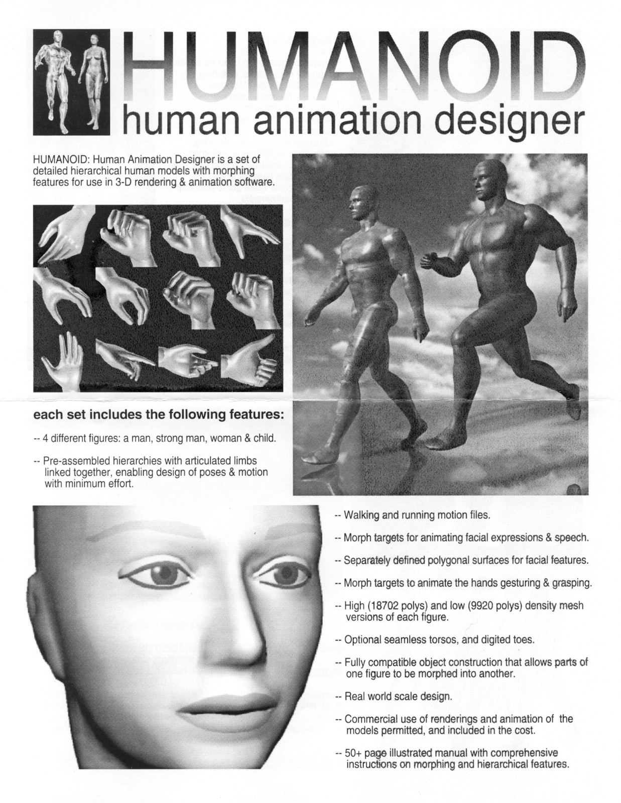 Humanoid ©1993 Timothy Wilson for LightWave 3D v2.0-3.0/3.1  Amiga Video Toaster