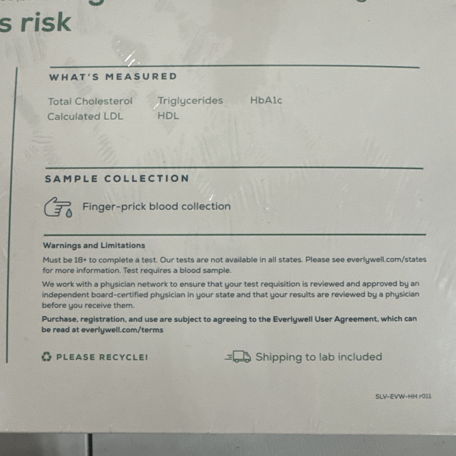 Everlywell Heart Health Test