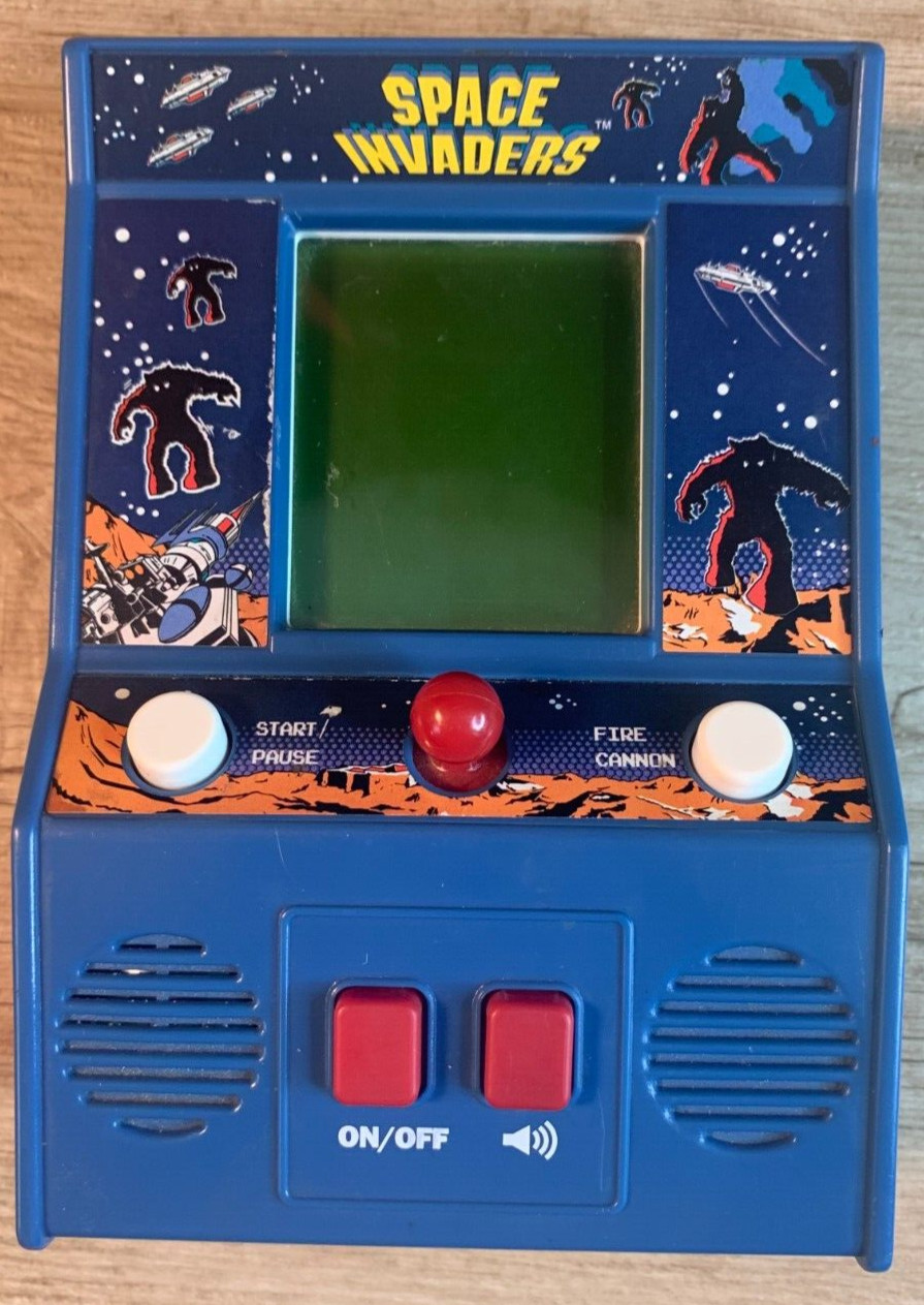 MINIATURE SPACE INVADERS Classic Atari Arcade Console 09527 Taito-TESTED/WORKING