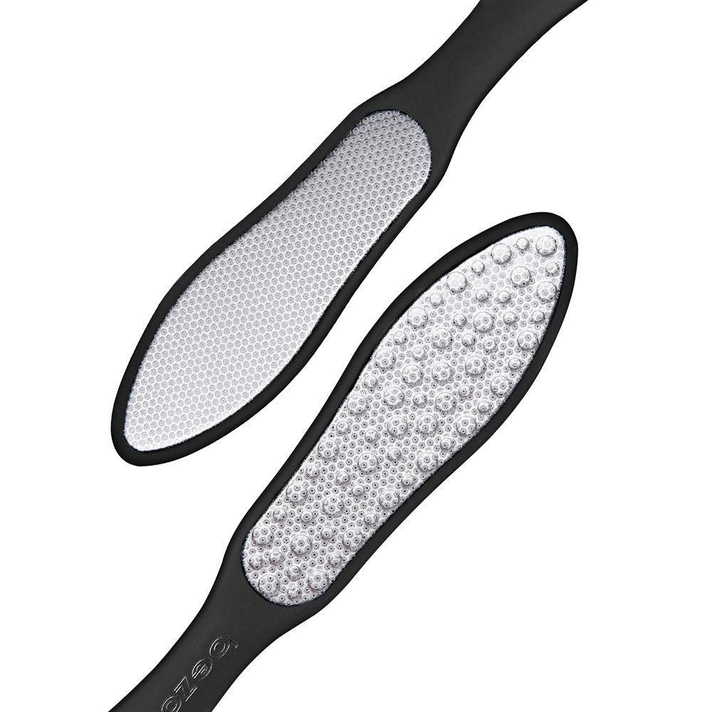 BEZOX Foot File (1 PCS), Double Sided Scraper 1 Count (Pack of 1), Black