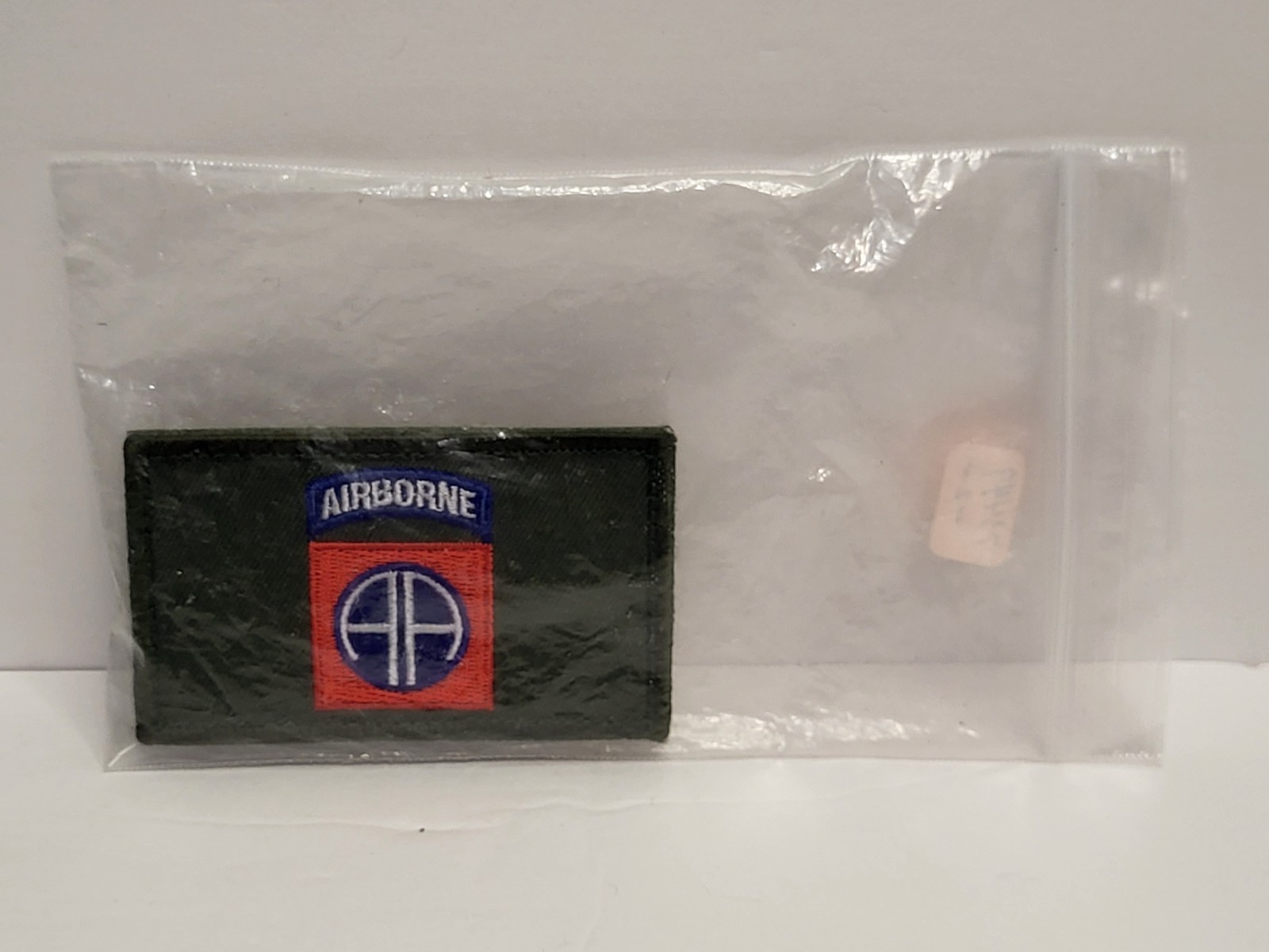 Army 82nd Airborne Division Green 3"x 2" Embroidered 2 Piece Hook Loop Patch