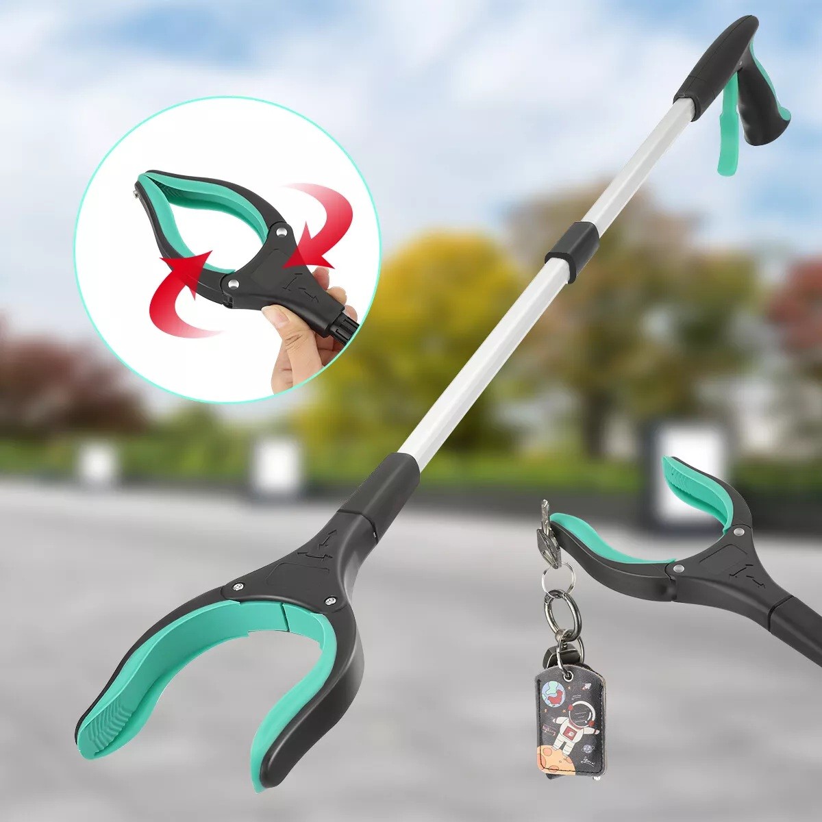 Heavy Duty Grabber Tool Industrial Pick Up Stick Hand Grip Reach Trash Reacher